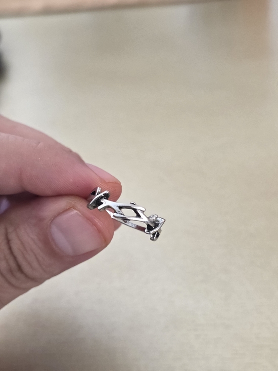 Ring Jewelry - Silver Openwork Thorns Ring